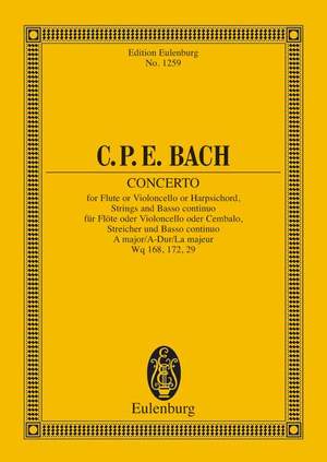 Bach, Carl Philipp Emanuel: Concerto A major H 437-39, Wq 168, 172, 29