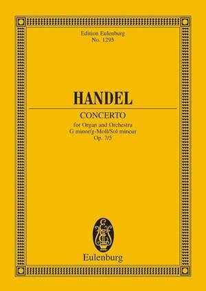 Handel, George Frideric: Organ concerto No. 11 G minor op. 7/5 HWV 310