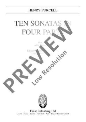 Purcell, Henry: 10 Sonatas in Four Parts