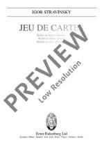 Stravinsky, Igor: Jeu De Cartes Product Image
