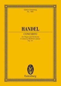 Handel, George Frideric: Organ concerto No. 1 G minor op. 4/1 HWV 289