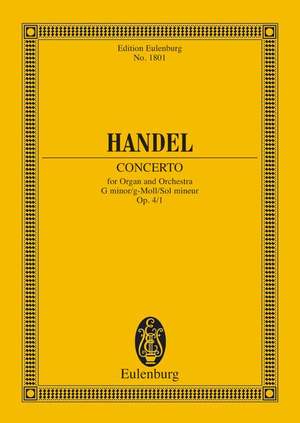 Handel, George Frideric: Organ concerto No. 1 G minor op. 4/1 HWV 289