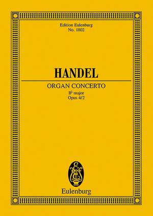 Handel, George Frideric: Organ concerto No. 2 B major op. 4/2 HWV 290