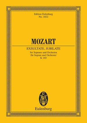 Mozart, Wolfgang Amadeus: Exsultate, jubilate KV 165