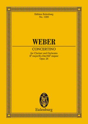 Weber, Carl Maria von: Concertino Eb major op. 26 JV 109