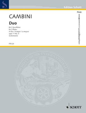 Cambini, Giovanni Giuseppe: Duo A Major op. 11/5