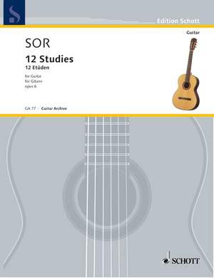 Sor, Fernando: 12 Studies op. 6