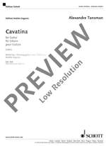 Tansman, Alexandre: Cavatina Product Image