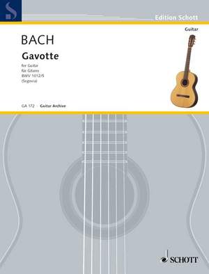 Bach, Johann Sebastian: Gavotte E major BWV 1012