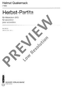 Quakernack, H: Herbst-Partita