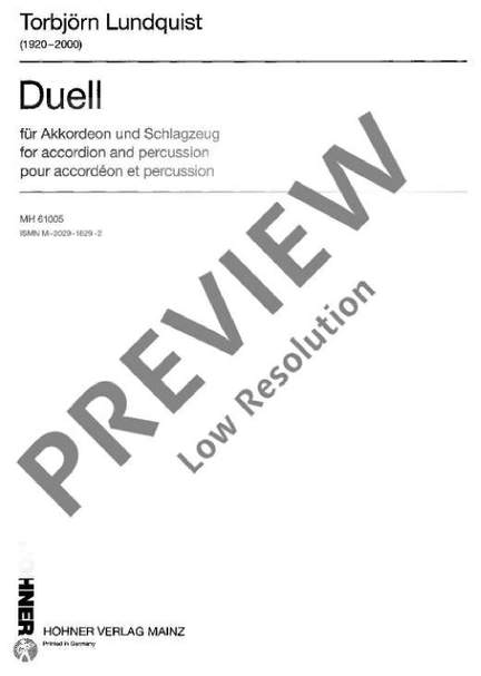 Lundquist, T: Duell