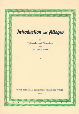 Seiber, Mátyás: Introduction and Allegro