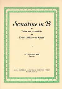 Knorr, Ernst Lothar von: Sonatina in B