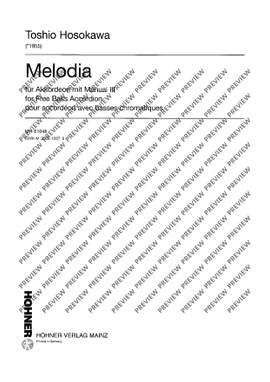 Hosokawa, Toshio: Melodia