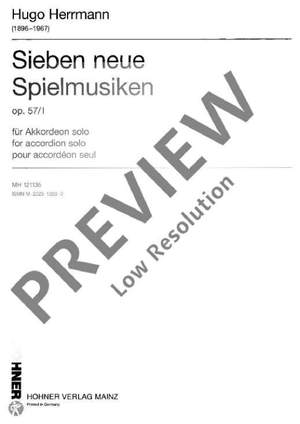 Herrmann, Hugo: Sieben neue Spielmusiken