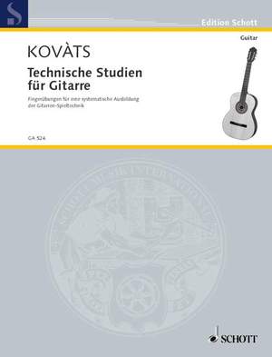 Kováts, Barna: Technical Studies for Guitar