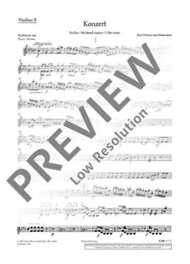 Dittersdorf: Concerto E flat Major Krebs 171