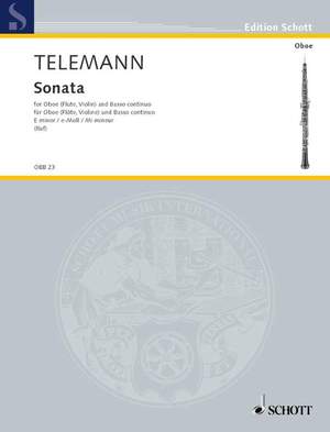 Telemann, Georg Philipp: Sonata E minor TWV 41:e6