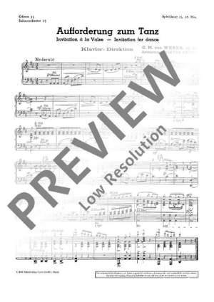 Weber, Carl Maria von: Aufforderung zum Tanz