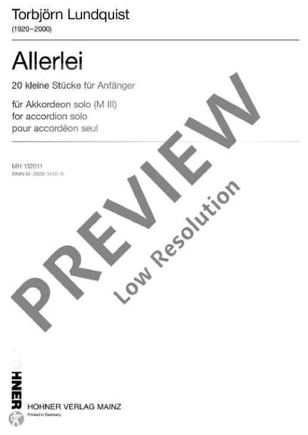 Lundquist, T: Allerlei