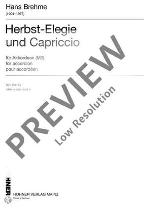 Brehme, Hans: Herbst-Elegie und Capriccio