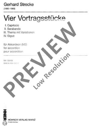 Strecke, Gerhard: Vier Vortragsstücke