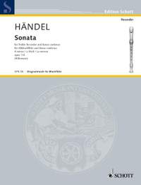 Handel, George Frideric: Sonata No.4 in A minor, from Four Sonatas op. 1/4