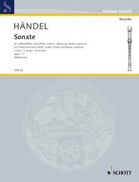 Handel, George Frideric: Sonata No.7 in C major, from Four Sonatas op. 1/7 HWV 365