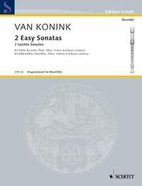 Konink, Servaas van: 2 Easy Sonatas
