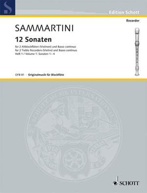 Sammartini, Giuseppe: Twelve Sonatas