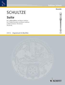 Schultze, Johann Christoph: Suite D minor