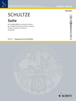 Schultze, Johann Christoph: Suite D minor
