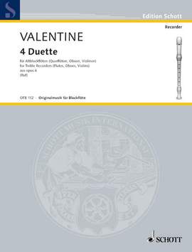 Valentine, Robert: 4 Duets op. 6/1-4