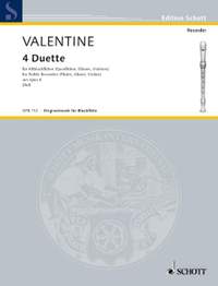 Valentine, Robert: 4 Duets op. 6/1-4