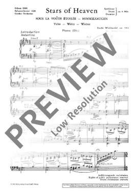 Waldteufel, Emil: Stars of Heaven op. 253