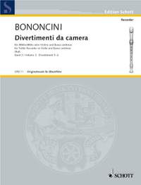 Bononcini, Giovanni Battista: Divertimenti da camera