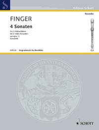 Finger, Godfrey: 4 Sonatas aus op. 2