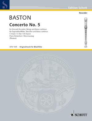 Baston, John: Concerto No. 5 C major