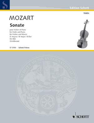 Mozart, Wolfgang Amadeus: Sonata No. 15 B major KV 454