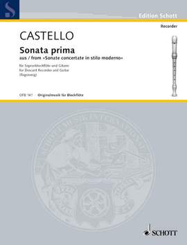Castello, Dario: Sonata prima a Soprano solo