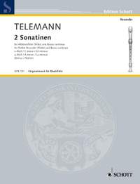 Telemann, Georg Philipp: 2 Sonatinas C minor and A minor