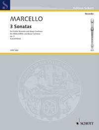 Marcello, Benedetto: 3 Sonatas aus op. 2