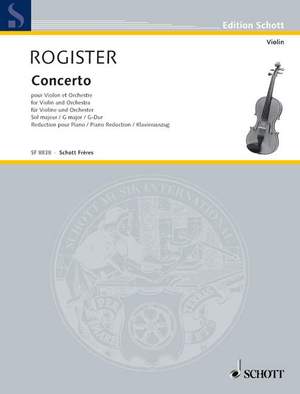 Rogister, Jean: Violin Concerto in G