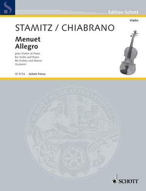 Chiabrano, Francesco / Stamitz, Johann Wenzel Anton: Menuet/Allegro Nr. 10