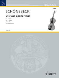Schoenebeck, Carl Siegemund: 2 concertante duos op. 13
