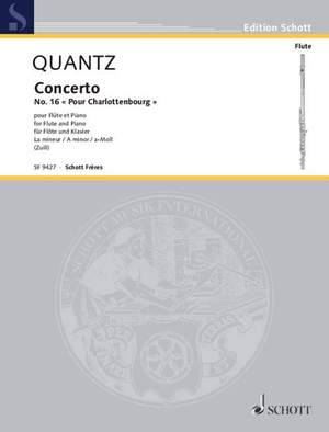 Quantz, Johann Joachim: Concerto No. 16 A minor