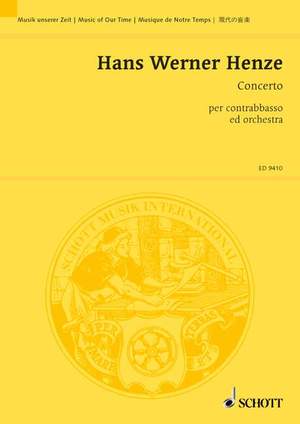 Henze, Hans Werner: Concerto per contrabbasso ed orchestra