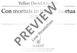Kirchner, Volker David: Con mortuis in lingua mortua