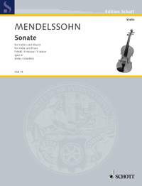 Mendelssohn Bartholdy, Felix: Sonata in F Minor op. 4