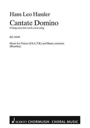 Haßler, Hans Leo: Cantate Domino